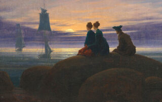 Caspar Friedrich, Sera sul mare, 1820