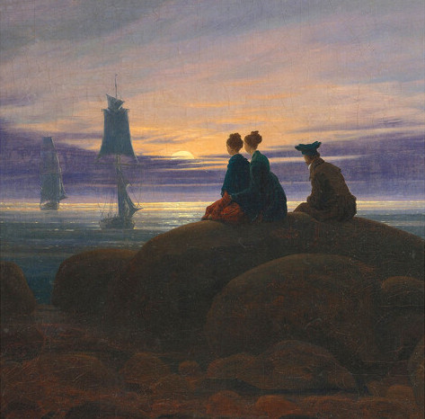 Caspar Friedrich, Sera sul mare, 1820