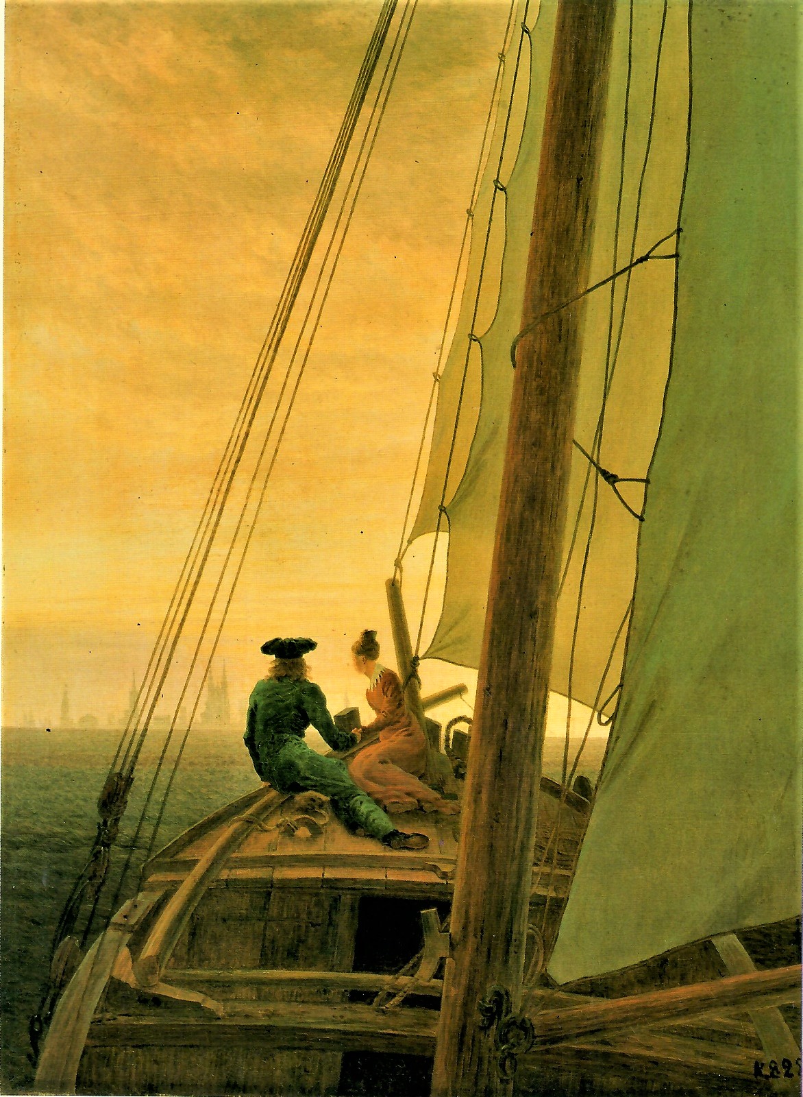 Caspar Friedrich, veliero, 1820